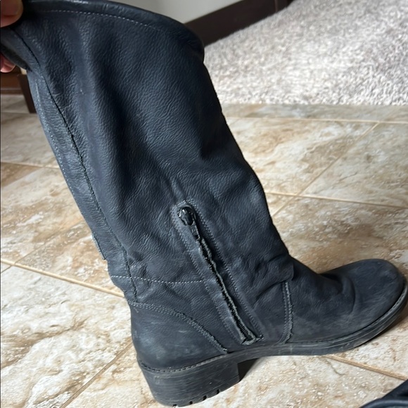 Coolway Black Combat Boots with Side Buckle - Picture 2 of 3